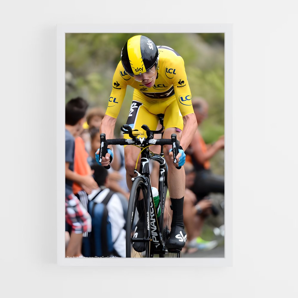 Poster Chris Froome Cycling Esprit vibrant – affiche Cyclisme (vue 3)